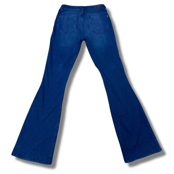 Mavi Indigo Move Ida Mid Rise Mermaid Flare Blue Jeans Stretch Size 28 X 34” - Picture 2 of 11